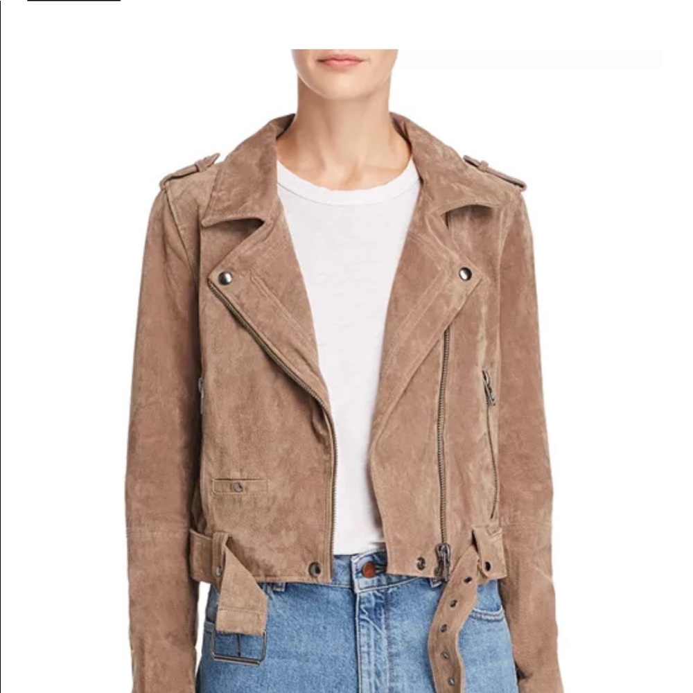 Blank NYC suede Moto jacket